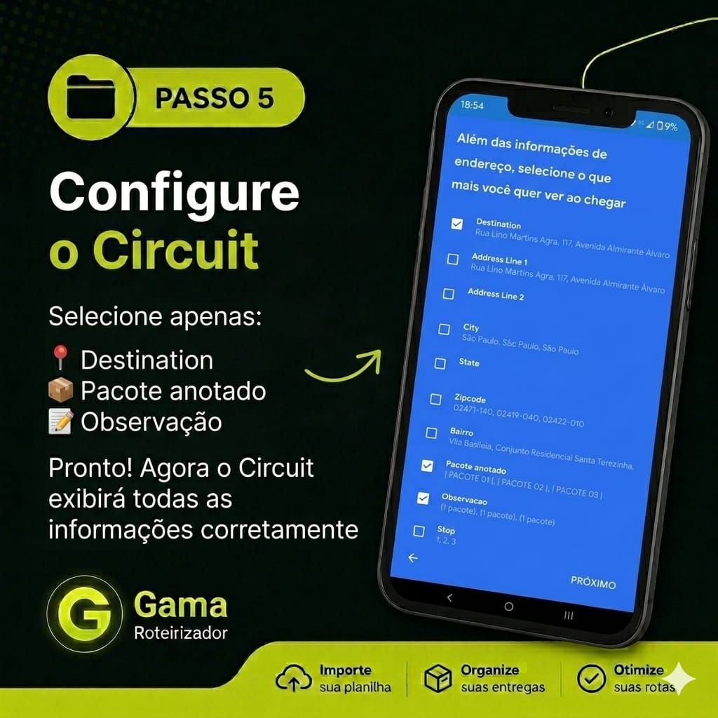 Passo 5: Configurar Circuit